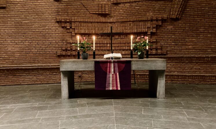 Altar in St. Martin, Passionszeit 2023