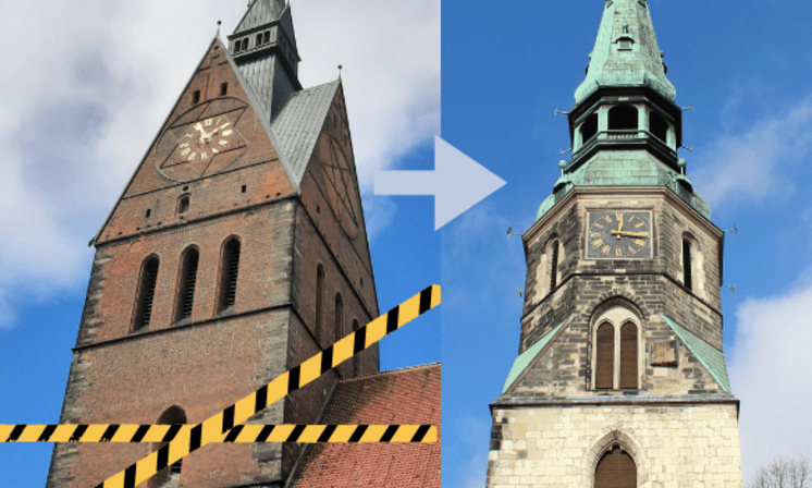 Schließung der Marktkirche wegen Bauarbeiten